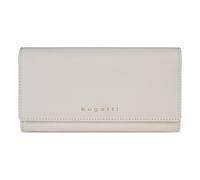 bugatti Emilia Portafoglio Donna con Patta e Protezione RFID - Elegante modello lungo in pelle - Crema