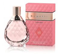 bugatti Profumo da donna Felicità Rosa EdP 60 ml, profumo floreale da donna con sfumature estive di bergamotto, rosa, macadamia, muschio e legno di sandalo, Eau de Parfum da donna, floreale e fresco