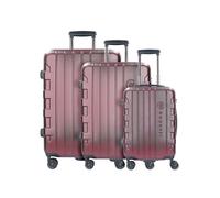 Bugatti Set valigie Galatea 3 pezzi 4 ruote con chiusura a combinazione TSA Rosso