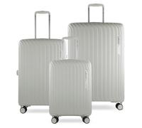 bugatti Hera - Set 3 Valigie Rigide con 4 Ruote, Leggere e Resistenti, Taglie S, M, L - Crema