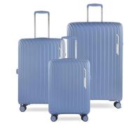 bugatti Hera valigia rigida 3 pezzi SET con 4 ruote, valigia da viaggio leggera, denim