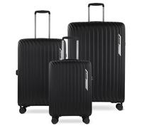 bugatti Hera Valigia Rigida M con 4 Ruote, Valigia da Viaggio Leggera in PP Light, Nero