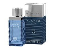 bugatti Profumo da uomo Iconiq Blue 100 ml I profumo aromatico e acquatico da uomo con note marittime di limone, salvia, ambra e muschio I senza tempo rinfrescante Eau de Toilette profumo da uomo