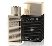 bugatti Iconiq Gold Edition Profumo Uomo 100 ml Eau de Toilette con Bergamotto, Note Sharp, Irises & Musk, Sensuale & Confident, Citrus-Ambert-Woody Profumo Uomo