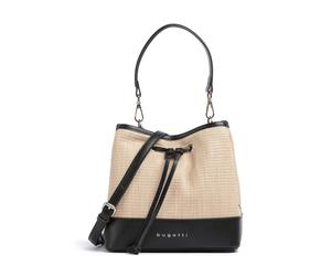 Bugatti Isa Borsa a secchiello beige,nero, poliuretano, donna