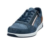 bugatti Klassischer Sneaker mit Zipp-Element und Logo An der Seite, Scarpe da Ginnastica Uomo, Blue 4000, 41 EU