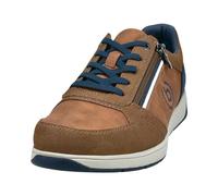 bugatti Klassischer Sneaker mit Zipp-Element und Logo An der Seite, Scarpe da Ginnastica Uomo, Cognac, 42 EU