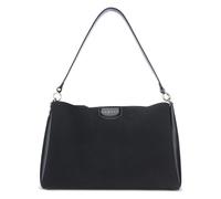 bugatti Leah Borsa a tracolla L da donna in ecopelle di alta qualità, due tracolle - Nera