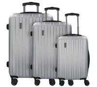 bugatti Lima 2.0 4 ruote Set di valigie 3 pezzi color argento