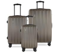 bugatti Set di valigie Lima 2.0 FL a 4 ruote 3 pezzi con doppie ruote bronze (TAS013806)
