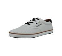bugatti Low Top Canvas Materiali Ecologici 100% Cotone Flessibile Suola Esterna, Bianco, 48 EU, Bianco, 48 EU