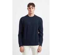 BUGATTI Maglia Uomo con Fantasia Intreccio Collo e Polsi Elasticizzati 400 65521b - Blu / XXXXL