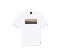 bugatti Maglietta beige scuro / cioccolato / nero / bianco Uomo bugatti XXL