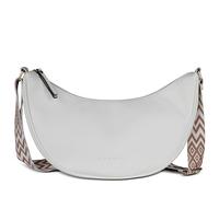 bugatti Mare 3.0 Moonbag da donna - borsa a tracolla leggera a forma di mezzaluna in ecopelle, bianca