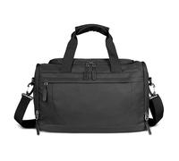 bugatti Mare Basic borsa da viaggio, borse a mano compatte con sistema di aggancio per valigia con rotelle, nero