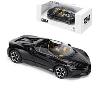 CMJ Modello auto die-cast Bugatti Mistral 1:24 Dettagliata Edizione da collezione Ufficiale Nero
