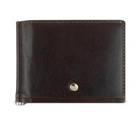 bugatti Neaples Portacarte con clip per banconote, portacarte con protezione RFID, marrone