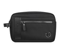 Bugatti Nero Borsa da toilette nero, nylon, 24 x 16 x 8cm