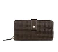 bugatti Noemi portafoglio da donna in pelle, portafoglio lungo con cerniera e protezione RFID - Marrone