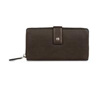 bugatti Noemi portafoglio da donna in pelle, portafoglio lungo con cerniera e protezione RFID - Marrone