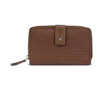 bugatti Noemi Portafoglio da donna L in pelle, con cerniera e protezione RFID - Cognac
