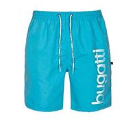 BUGATTI® - Pantaloncini da Bagno da Uomo, Blu Navy, Turchese o Nero Malibu Blue (Modello: 2019) 4XL