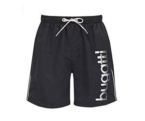 bugatti® - Pantaloncini da Bagno da Uomo, Blu Navy, Turchese o Nero Nero (Modello 2019) S