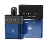 bugatti Performance Deep Blue Profumo da uomo, 100 ml, Eau de Toilette Fresh fougères Eau de Toilette da uomo, con bergamotto, pepe, legno di sandalo, muschio e ambra, potente con note acquatiche e