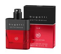 bugatti Performance Red Profumo da uomo, 100 ml, profumo orientale fougères Eau de Toilette da uomo, con pompelmo, lavanda, patchouli e legno di sandalo, potente con note maschili e calde