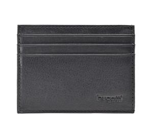 bugatti Porta carte di credito Sempre in pelle 10 cm nero