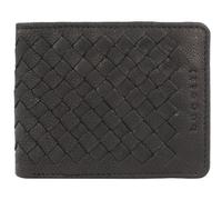 bugatti Portafoglio in pelle intrecciata 11 cm nero
