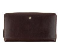 bugatti portafoglio Neaples Ladies Wallet Zip Around Brown