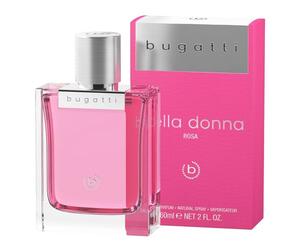 bugatti Profumo da donna bella donna rosa edP 60 ml, profumo da donna floreale per ogni età e occasione, elegante combinazione di limone, lampone, petali di rosa e muschio, femminile e caldo
