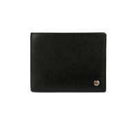 bugatti Roccia portafoglio da uomo con protezione RFID, portafoglio in pelle effetto Saffiano - Nero/Cognac