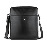 Bugatti Romeo borsa a tracolla in pelle, per uomo con stile, nera