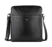 Bugatti Romeo borsa a tracolla in pelle, per uomo con stile, nera