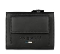 bugatti Romeo Mini Portafoglio in Pelle con Scomparto per AirTag, Protezione RFID e Portamonete, Nero