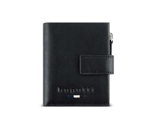 bugatti Romeo Miniportafoglio Slim Wallet interamente in pelle con protezione RFID, nero