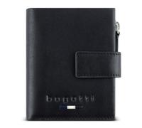 Bugatti Romeo Miniportafoglio Slim Wallet interamente in pelle con protezione RFID, nero