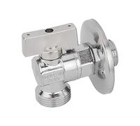 Casa Bugatti Rubinetto per lavatrice a sfera Articolo 883 cromo lucido 1/2" x 3/4" con rosetta