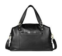 bugatti Ryan borsa da viaggio in pelle, borsa sportiva versatile con tracolla, nera