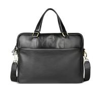 bugatti Ryan Cartella in pelle bovina con scomparto per laptop da 15", borsa da uomo in nero