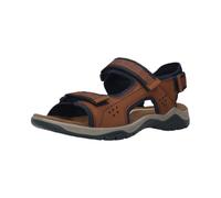 bugatti Sandali uomo uomo, Cognac Dark Blue 6341, 43 EU