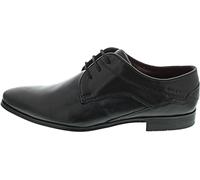 bugatti Scarpa Bassa Business Realizzata In Pellami Di Alta Qualità, Derby Dalle Linee Eleganti, Scarpe Stringate Derby Uomo, Nero, 41 EU