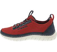 bugatti Scarpe Basse da Uomo 321-asm01 con Lacci, Red Dark Blue, 45 EU