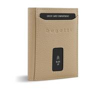 bugatti Secure Slim Portafoglio Protezione RFID Pelle 8 cm beige (TAS018450)