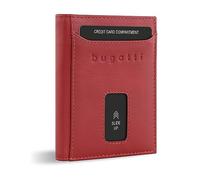 bugatti Secure Slim Portafoglio Protezione RFID Pelle 8 cm rot (TAS018461)