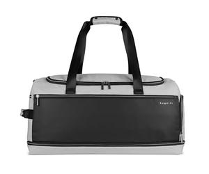 bugatti Sera Borsa da viaggio con scomparto per scarpe, weekender con funzione per agganciare al trolley, grigio chiaro