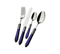 Bugatti Set 49 Posate Aladdin Ghiera Argento Antico Blu