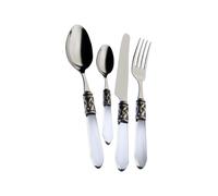 Bugatti Set 49 Posate Aladdin Ghiera Argento Antico Trasparente